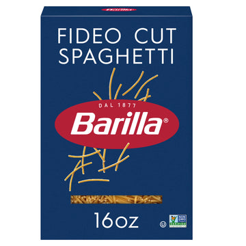 Barilla Fideo Cut Spaghetti Pasta, 16 oz. Box - Non-GMO, Made with Durum Wheat Semolina - Kosher Certified
