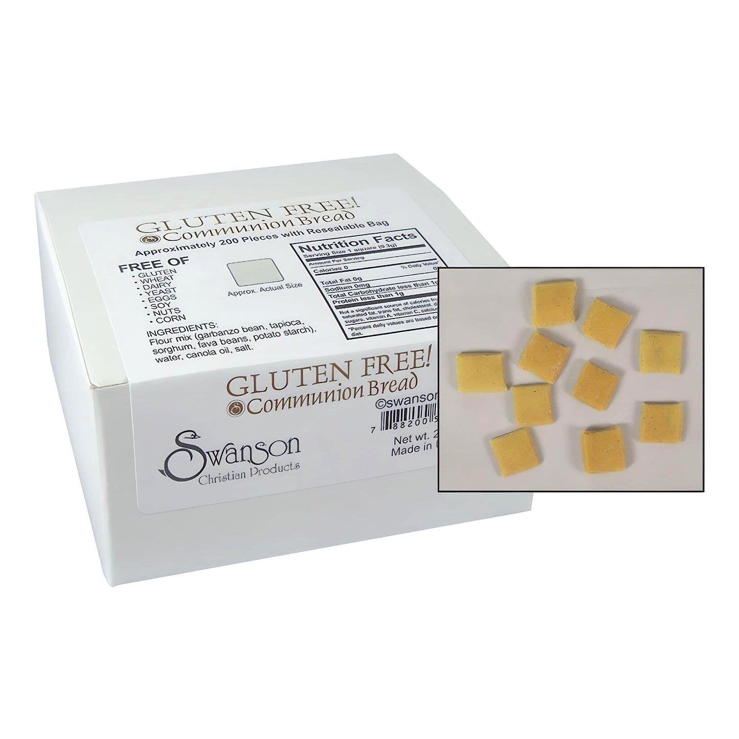 Communion Bread - Gluten-Free Communion Bread - Church Supplies - Package of approx. 200 pieces