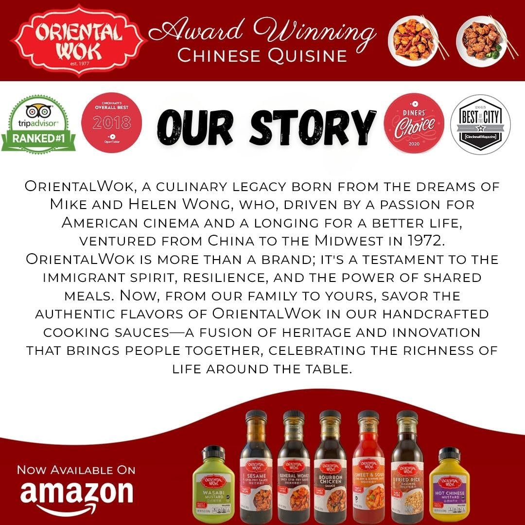 Mr. Wongs Oriental Wok spirit-inspired flavor Infused Chicken Sauce, Savory & Sweet, 14 oz (2 Pack)