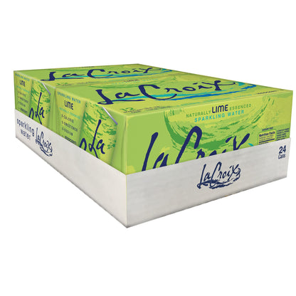 La Croix, Water Sparkling Lime, 12 Fl Oz, 24 Pack