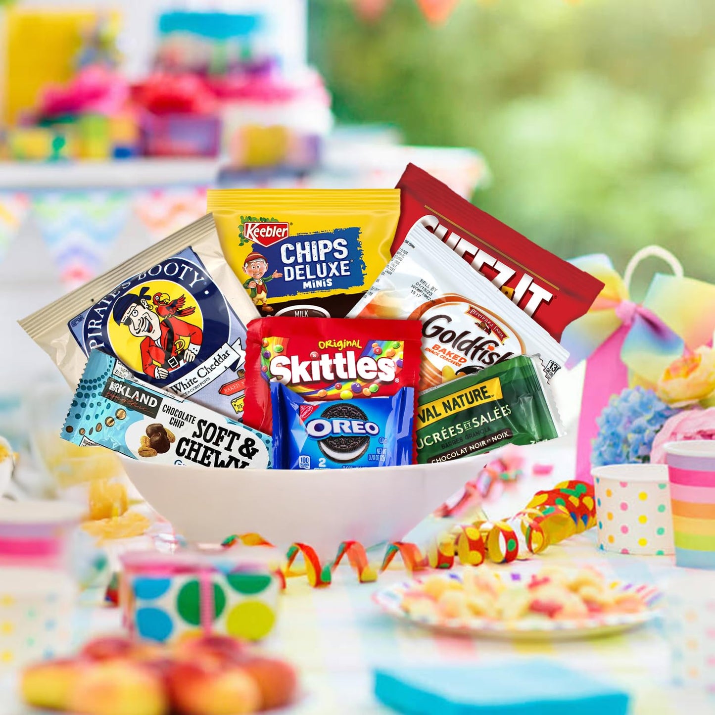 Taboom Snack Box Care Package - 40 Count Gift Box with Variety Snacks for College, mature-themeds, Kids, and Office