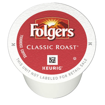 Folgers Classic Roast Medium Roast Coffee, 144 K Cups For Keurig Makers