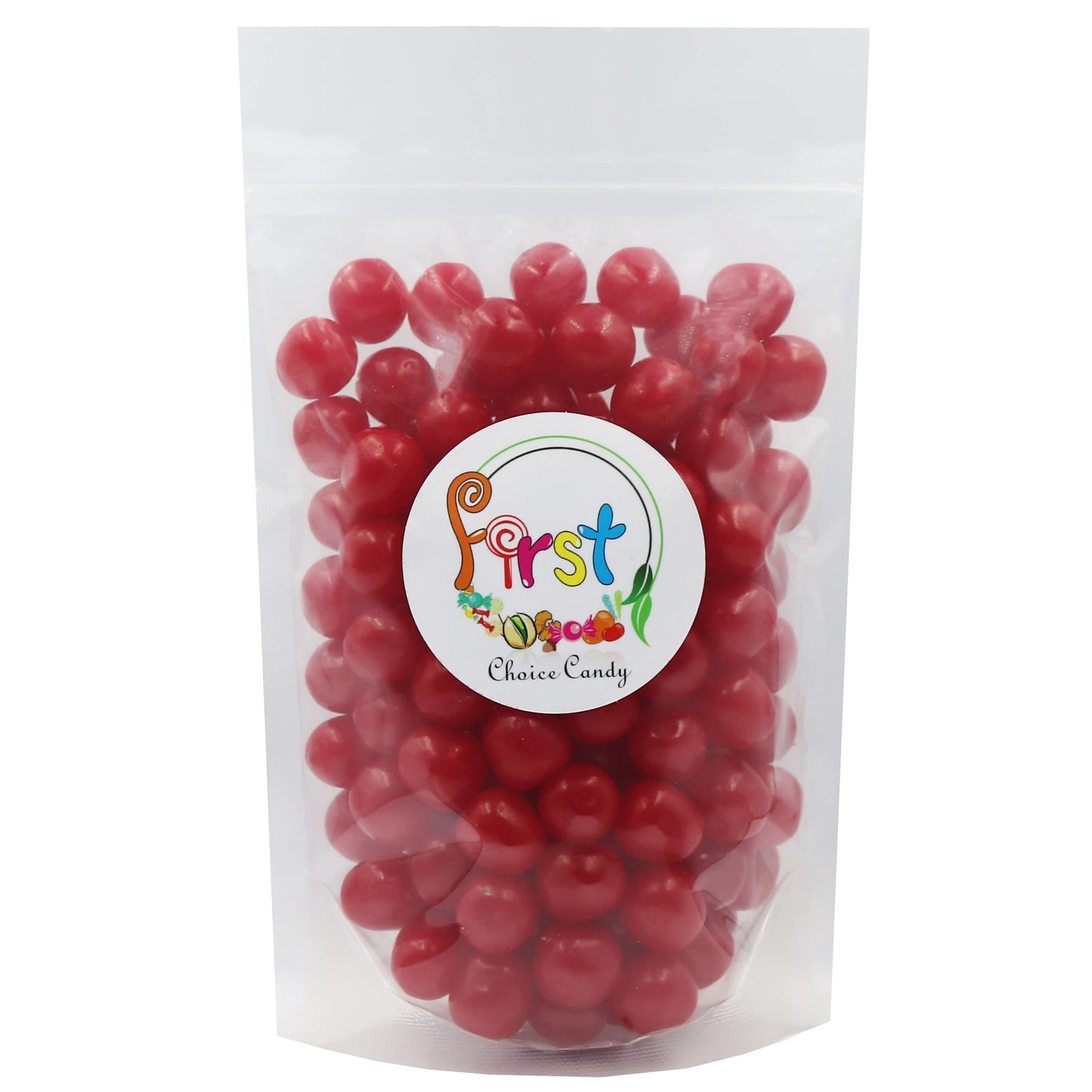 FirstChoiceCandy Sour Chewy Fruit Candy Balls, Red Cherry, 1 Pound, Pack of 1
