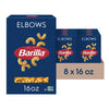 Barilla Elbows Pasta, 16 oz. Box (Pack of 8) - Non-GMO, Made with Durum Wheat Semolina - Kosher Certified