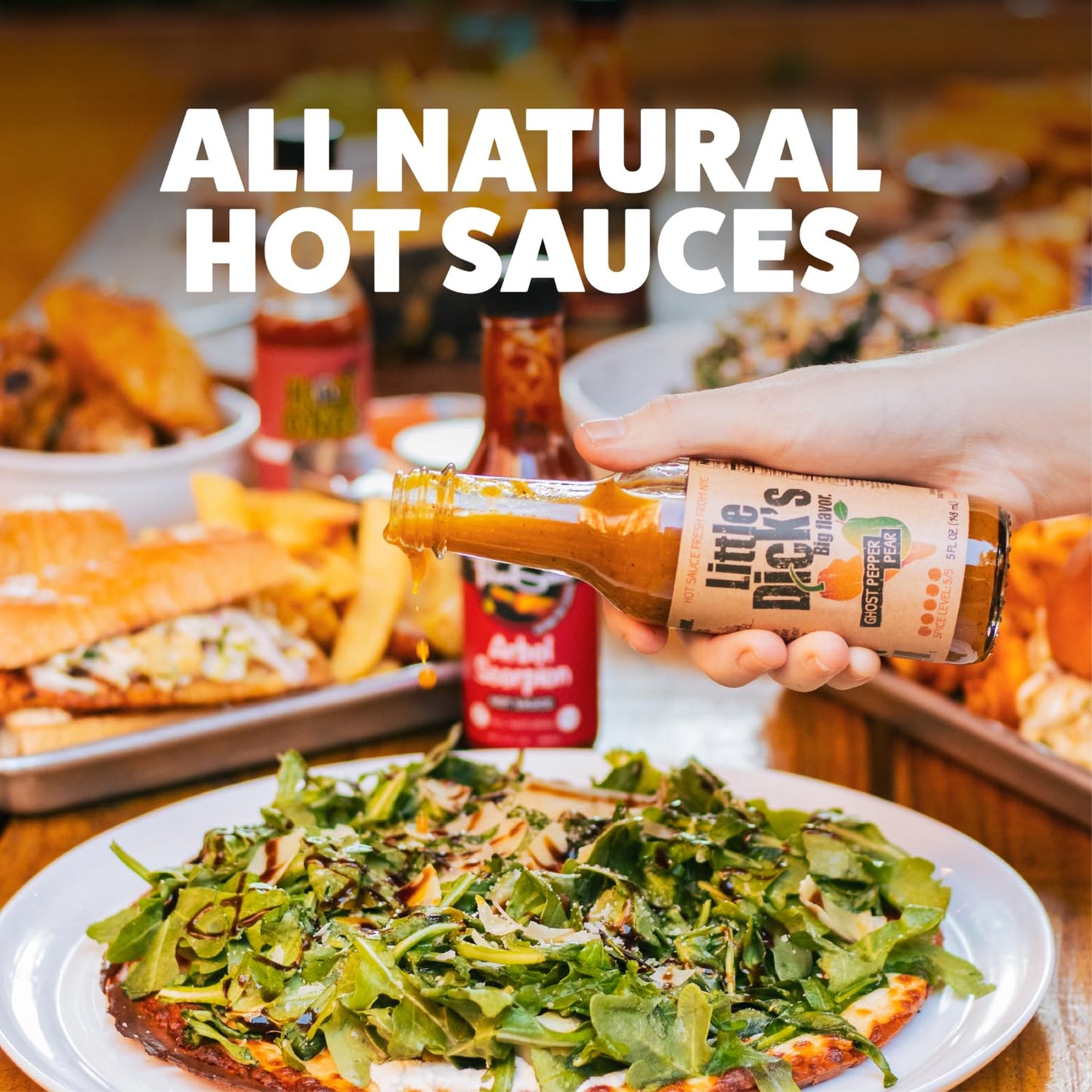 HOT ONES Hot Sauce Challenge Set - Season 25 Variety Pack, Natural Ingredients, 5 fl oz Bottles, 10-Pack