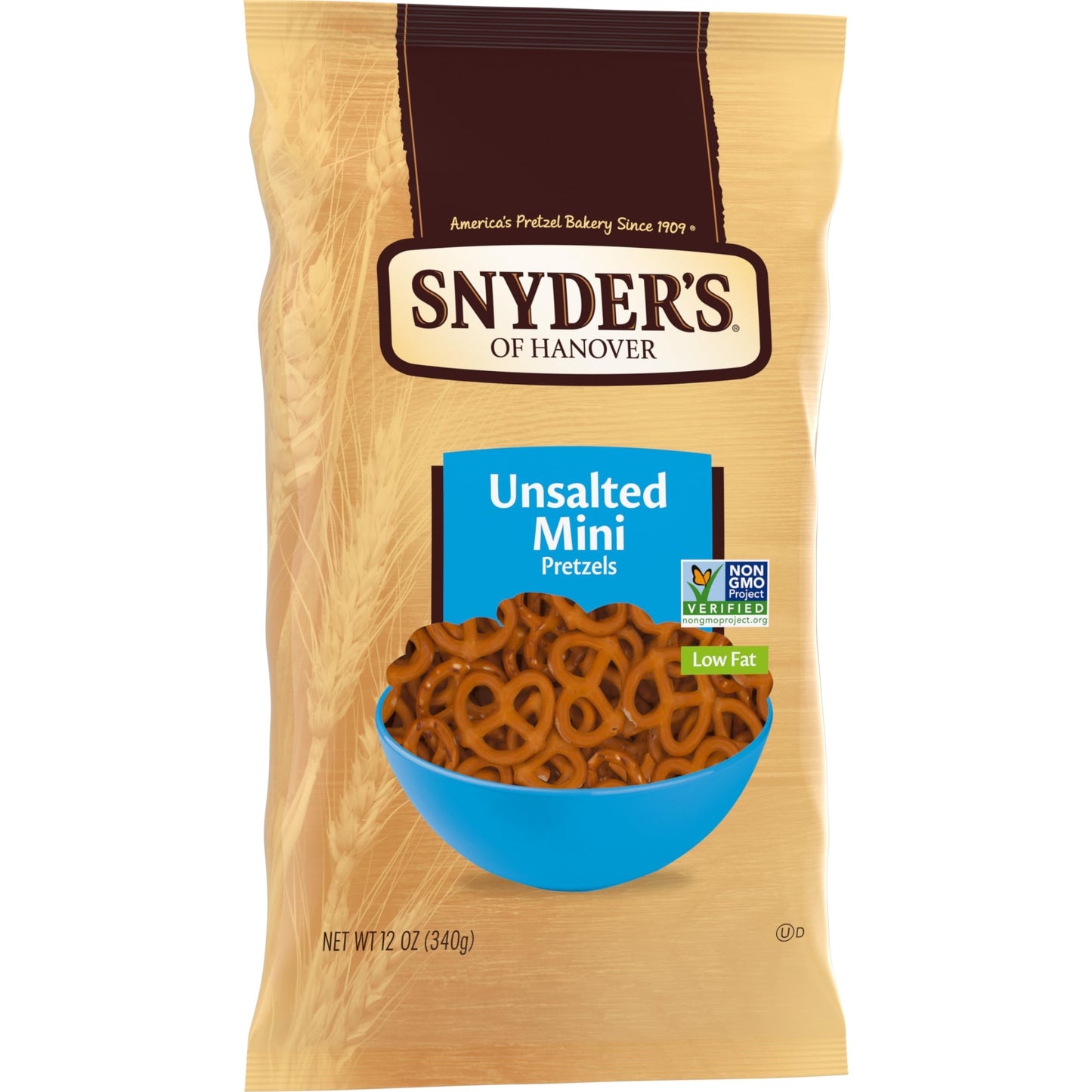 Snyder'S Of Hanover, Unsalted Mini Pretzels, 12 Oz Bag