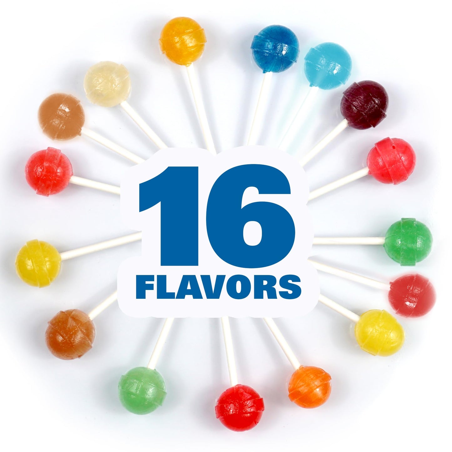 The Hampton Popcorn Company DUM DUMS Lollipops, Assorted Flavors, 1 lb Bag, Gluten Free, Individually Wrapped, 60 Pieces Approx.
