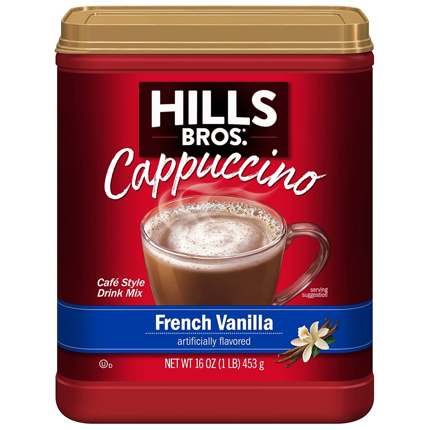Hills Bros Cappuccino French Vanilla, 16 Ounce (Pack Of 6)