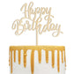 Notbadsys Wooden Happy Birthday Cake Decoration Plugin, Model S1-1MT, Color Wood