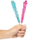 Light Blue And Pink Rock Candy Crystal Sticks - 24 Indiv. Wrapped - Cotton Candy & Cherry Flavored