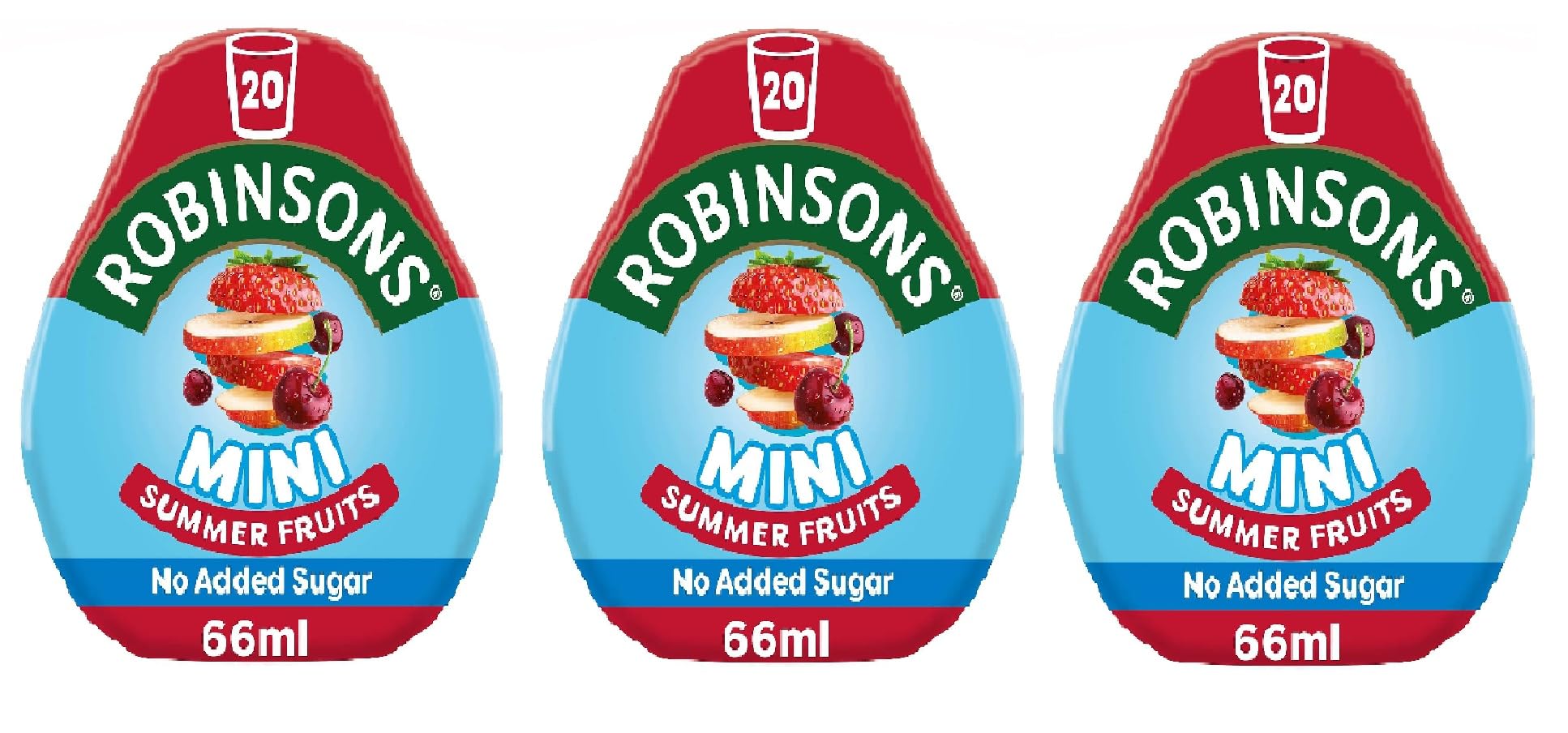 Robinsons Mini Summer Fruits On-The-Go Squash 66ml (Pack of 3)