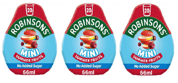 Robinsons Mini Summer Fruits On-The-Go Squash 66ml (Pack of 3)