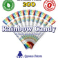 Gramzero 2Go Sticks - Rainbow Candy, Zero Calorie Sugar Free Drink Mix, Stevia Sweetened, Great For Nutrition Club Loaded Tea To