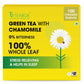 Teabox Enhanced Darjeeling Green Tea With Chamomile Flowers | 100% Whole Leaf & 0% Bitterness | Green Tea From The Himalayas | 100 Tea Bags (Low Caffeine)