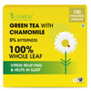 Teabox Enhanced Darjeeling Green Tea With Chamomile Flowers | 100% Whole Leaf & 0% Bitterness | Green Tea From The Himalayas | 100 Tea Bags (Low Caffeine)
