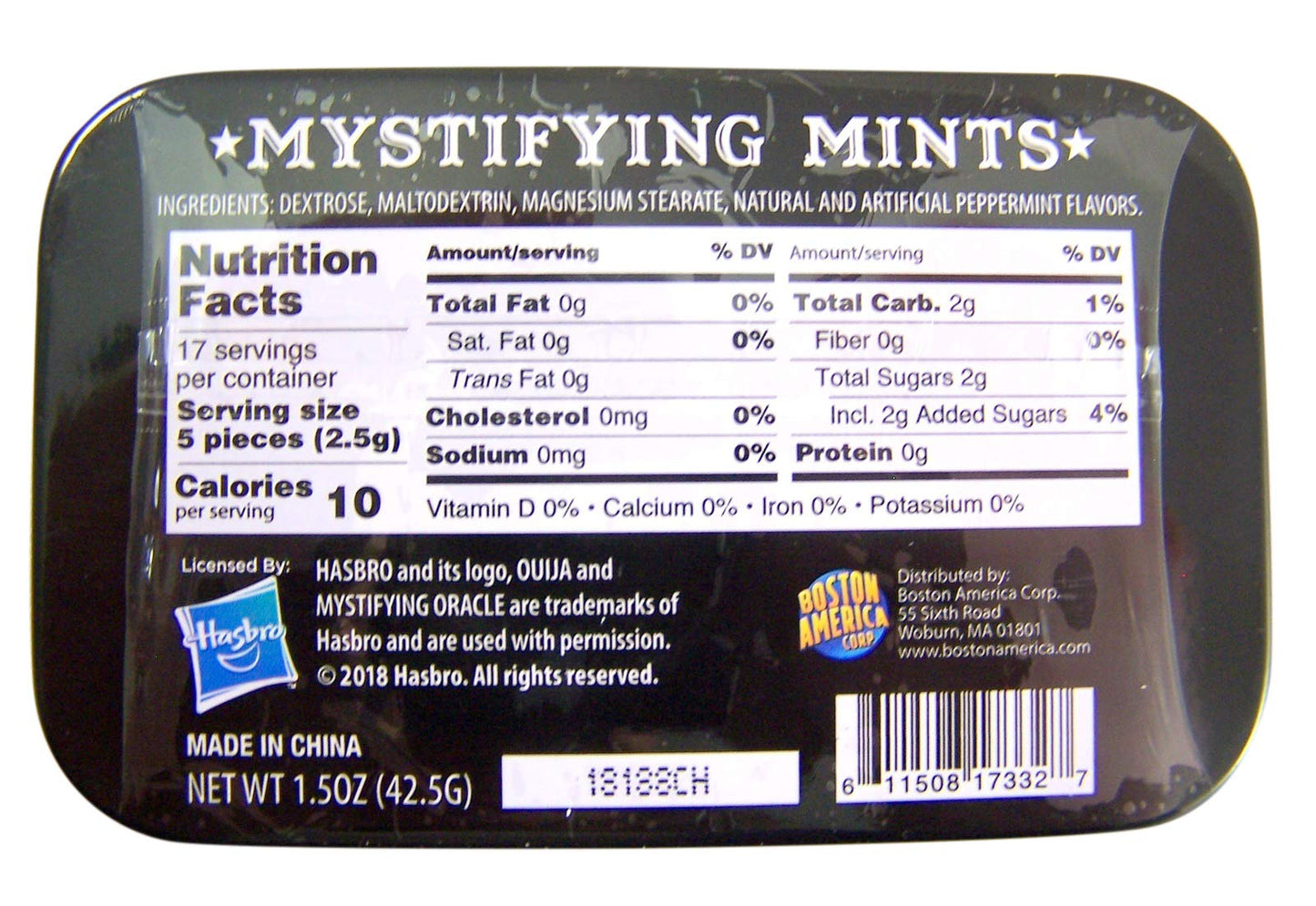 Candy Tin Ouija Mystifying Mints 1.5 Oz