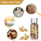 2 Bottles Edible Gold Leaf, Edible Gold Flakes For Cake Decorating Gold Leaf Flakes, 10G Gold Foil Flakes For Cake, Dessert, Nai