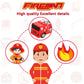 15 Pieces Fire Truck Cake Topper Fireman Cake Topper Firetruck Birthday Decorations For Fireman Fire Trucks Birthday Party Cake