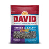 DAVID Roasted and Salted Sweet and Salty Jumbo Sunflower Seeds, Keto Friendly, 5.25 oz, 12 Pack