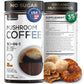 Wellneum Mushroom Coffee - 10-in-1 Superfood Adaptogen Mix - 7.4 oz - Sugar Free - Brown