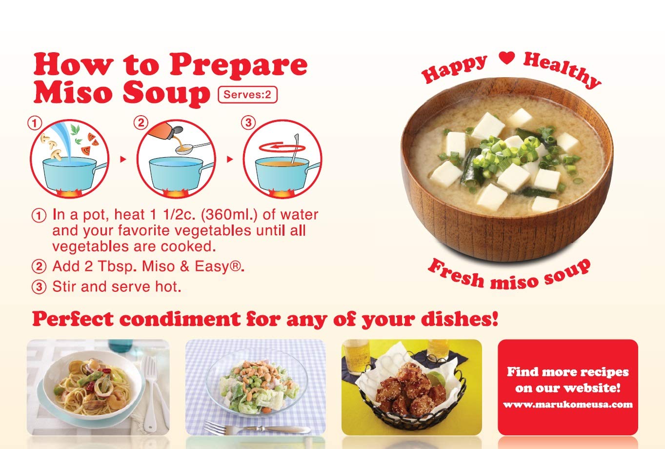 Marukome Miso And Easy Original, 13.8-Ounce (Pack Of 6)
