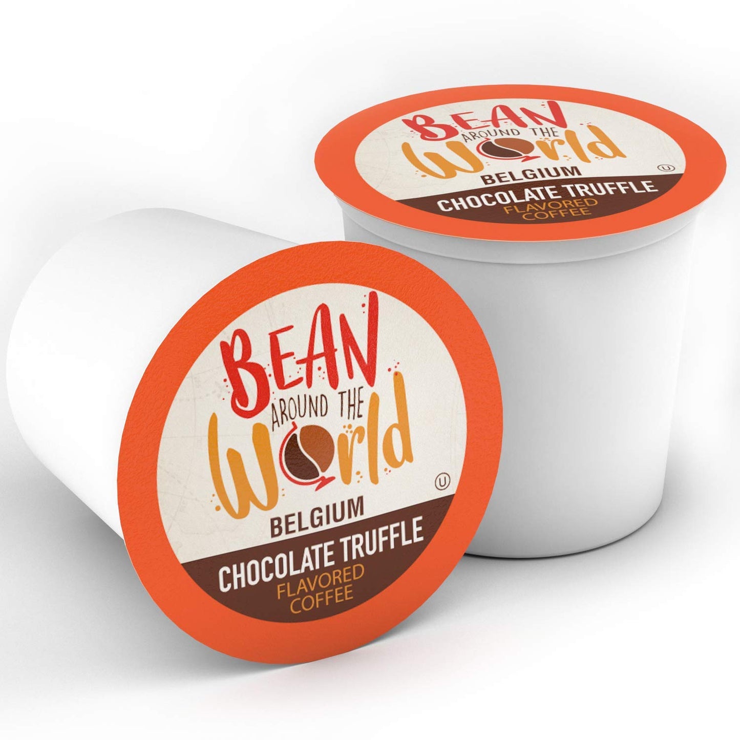 BEAN AROUND THE WORLD Flavored Coffee Compatible with 2.0 Keurig K Cup malt-inspired, Chocolate Truffle, 40 Count