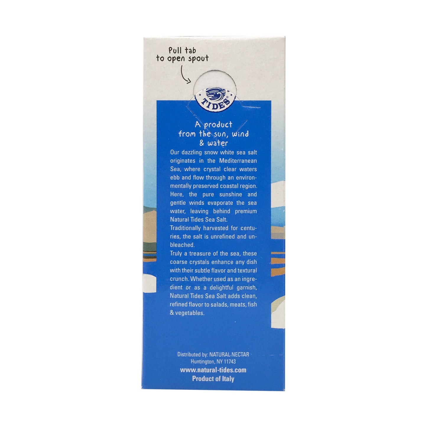 Natural Tides Mediterranean Kosher Salt Coarse Crystals, 2.2 Pound