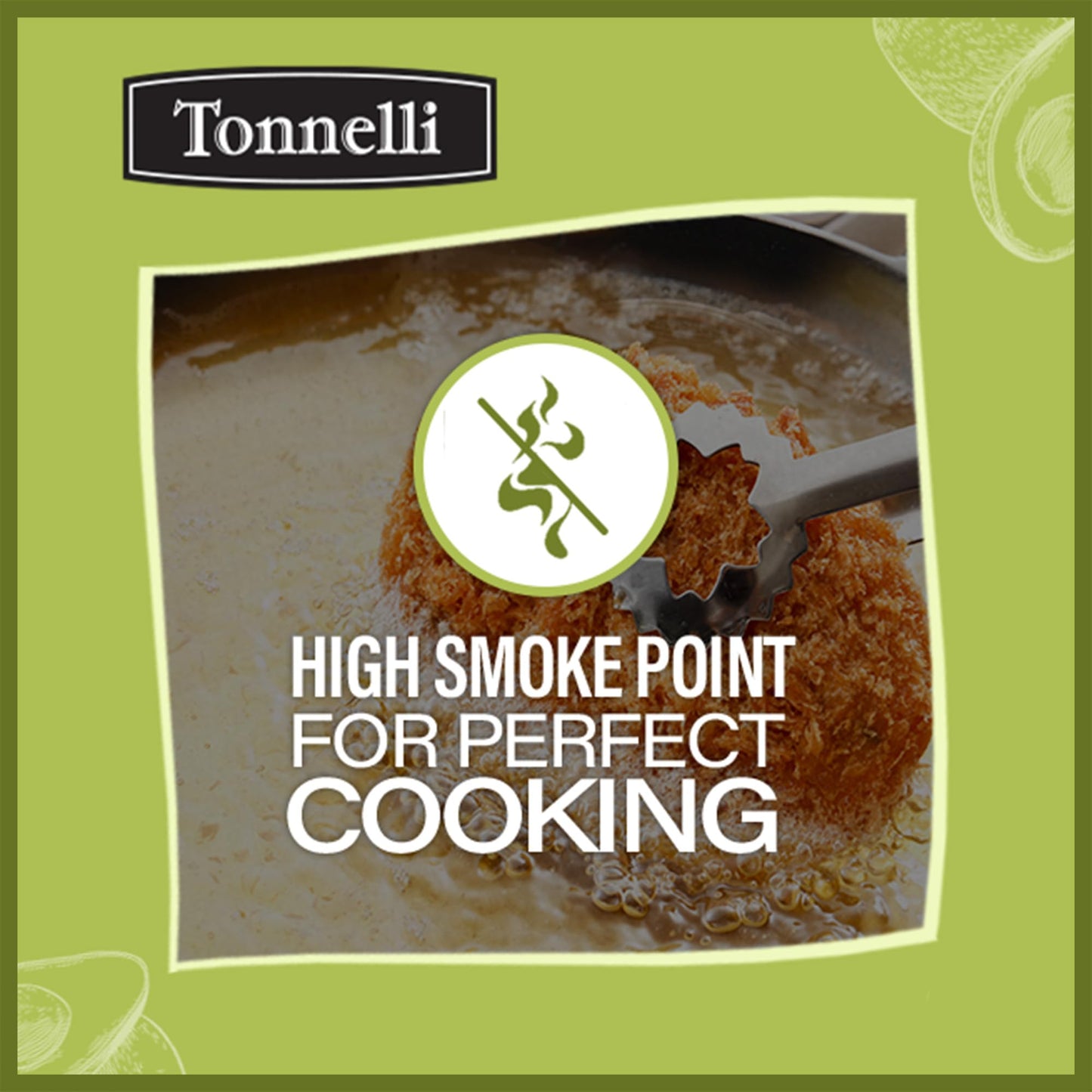Tonnelli Premium Cold Pressed Naturally Refined Avocado Oil, 1 Liter | High Smoke Point 520F | Product Of Spain Certified Kosher