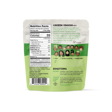 A Dozen Cousins Rice Seasoning Sauce Packets - Season And Prepare Your Own Rice Dishes - 10 Pack - Caribbean Coconut Rice - 4 Oz