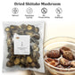Zestful Foods Dried Shiitake Mushroom, Medium Size, 3-4 Cm, 8 Oz.