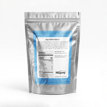 White Candy Chickpeas (Garbanzo Beans) Gourmet Snacks - 5 OZ - Sweet Coated Roasted Chickpeas - Crunchy Candy Snack - Plant-Base