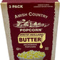 Amish Country Popcorn Old Fashioned Microwave Popcorn Medium White 3 Pack Non-GMO Gluten Free 1 Ounce