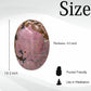 Rhodonite Palm Stone - Hot Massage Worry Stone For Natural Body Chakra Balancing, Reiki Healing And Crystal Grid