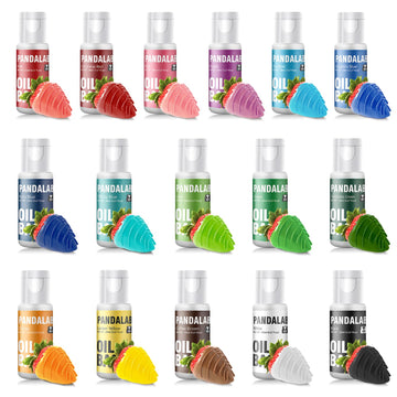 Oil Based Food Coloring Set for Chocolate - 16 colors Vibrant Edible Baking Food Dye for Chocolate, Candy Melts, Fondant, Butter
