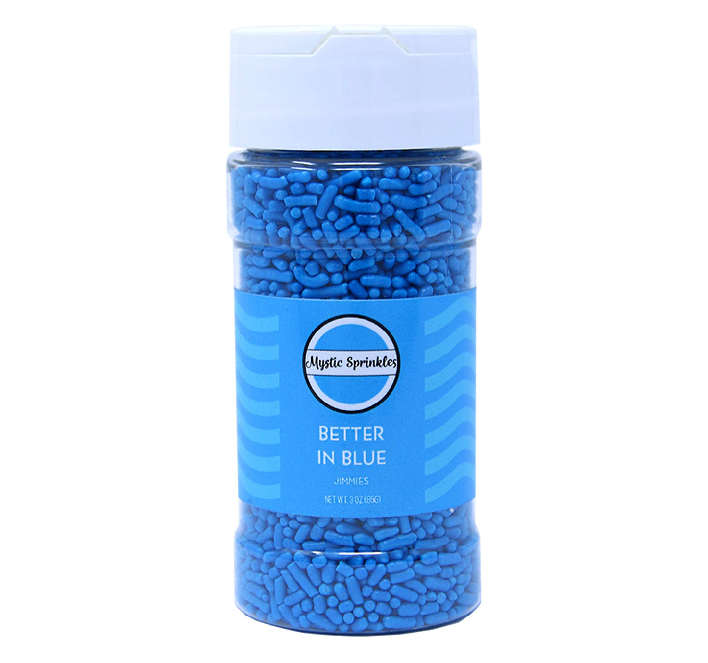 Mystic Sprinkles Solid Color Jimmy Sprinkles (Better In Blue Jimmies 3Oz)