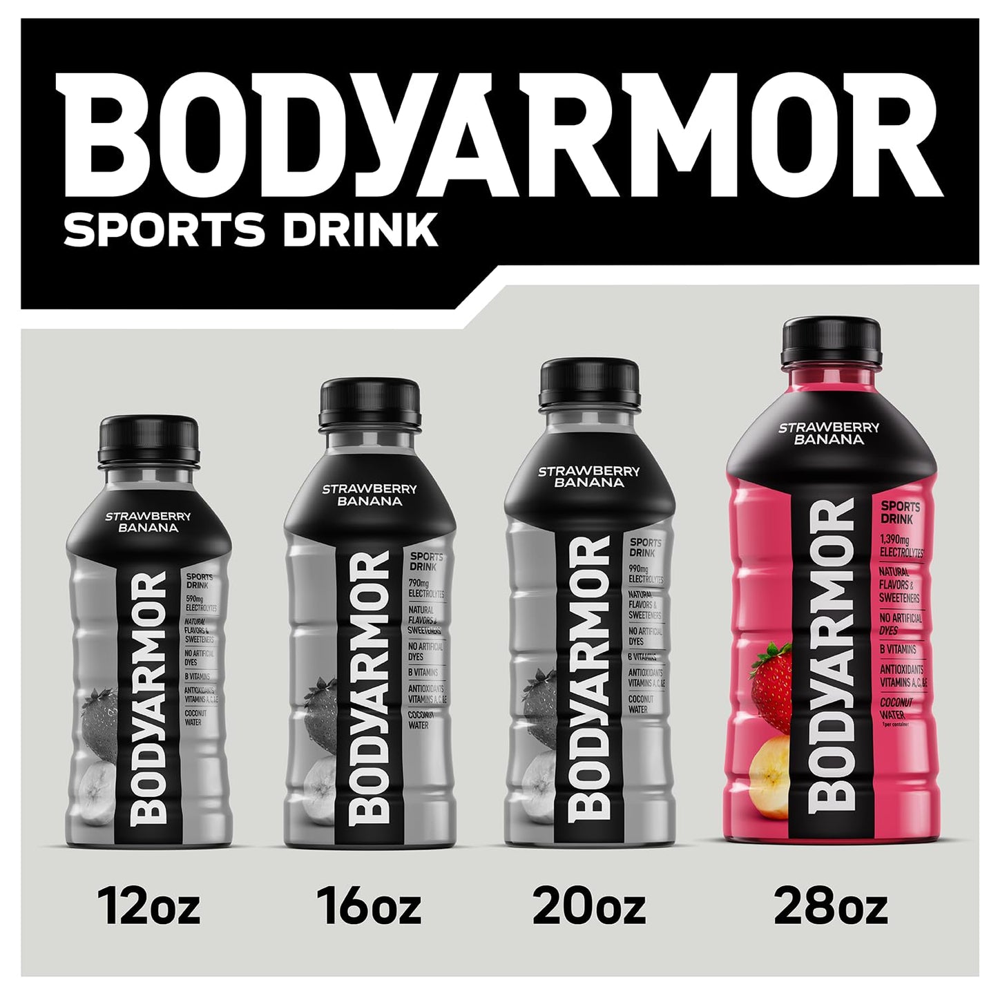 BODYprotective covering Sports Drink  Blackout Berry  Electrolyte Drink Hydration  28 Fl Oz Bottles (15 Pack)  Flavored Coconut Water with B Vitamins & Antioxidants
