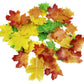 Set Of 75 Edible Fall Leaves Gold Leaf Cake Decorations, Thanksgiving Party Cupcake Topper (Mix Color)
