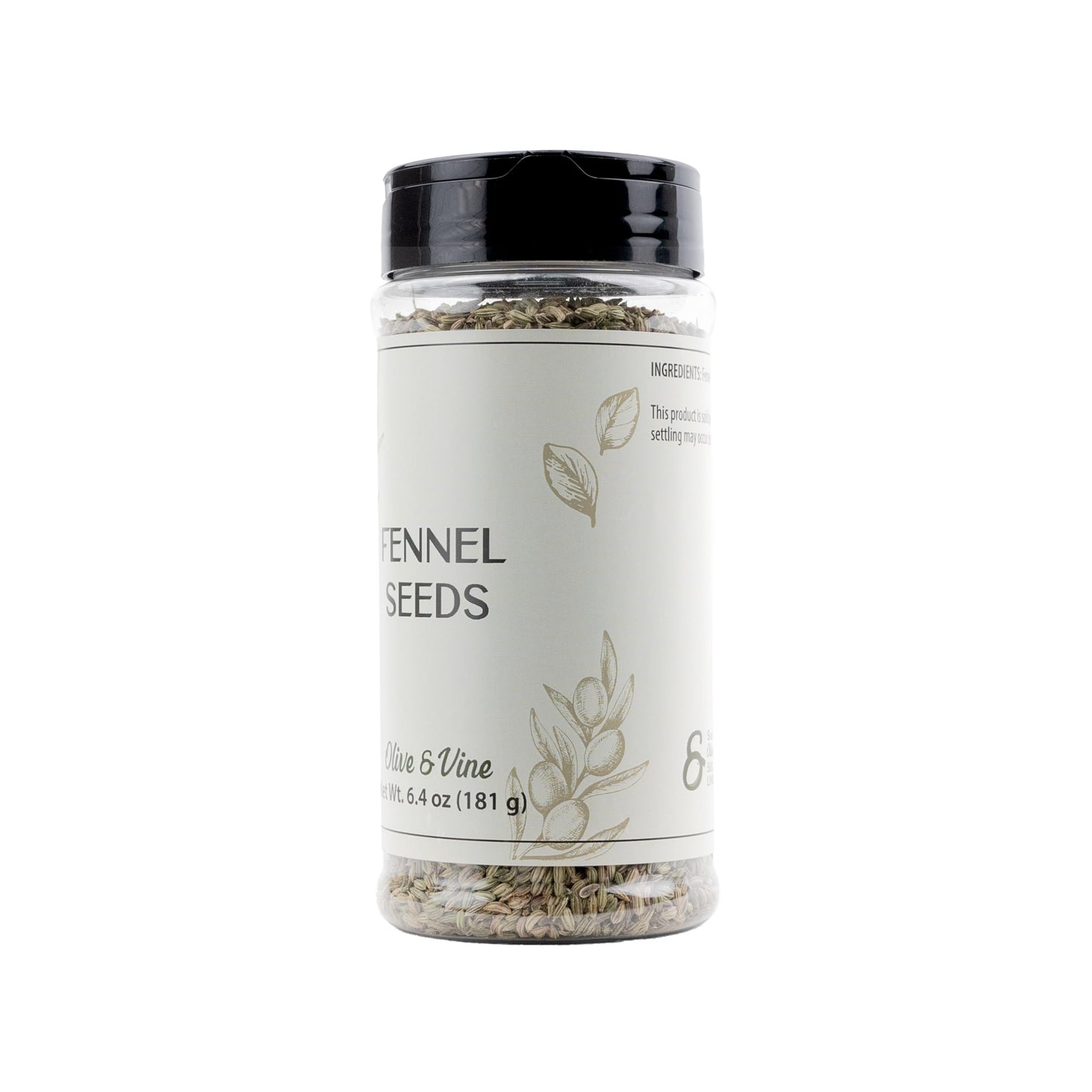 Olive & Vine Fennel Seed, Aromatic Spice, Seasoning For Roasts, Curries, And Breads, With Rich Tradition, Authentic Taste, For G