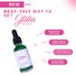 Glitter Faced Green Edible Glitter For Galentines Or St.Patricks Day Cocktails & Mocktails, Mess-Free Glitter For 30 Drinks, Lus