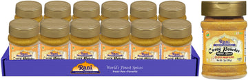 Rani Curry Powder Mild (10-Spice Authentic Indian Blend) 3Oz (85G) Pet Jar, Pack Of 12 ~ All Natural | Salt-Free | No Chili Or Peppers | Vegan | Gluten Friendly | Non-Gmo | Kosher | Indian Origin