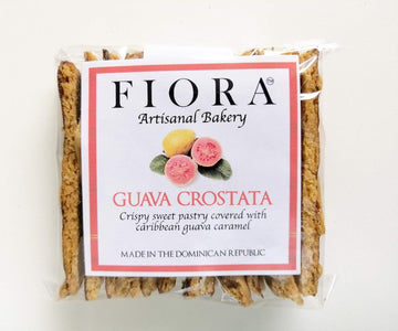 Fiora Crispy Guava Crostata ( Crispy Sweet Pastry Covered With Caribbean Guava Caramel ) 70 G (Box With 10 Individual Packs)