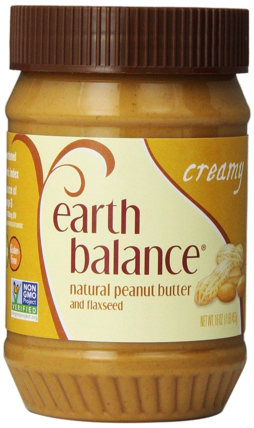 Earth Balance Creamy Peanut Butter, 16 Ounce -- 12 per case.