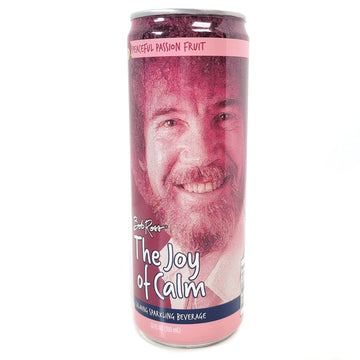 Bob Ross The Joy Of Calm Peaceful Passion Fruit Calming Sparkling Beverage With 2 Gosutoys Stickers (2 Pack)