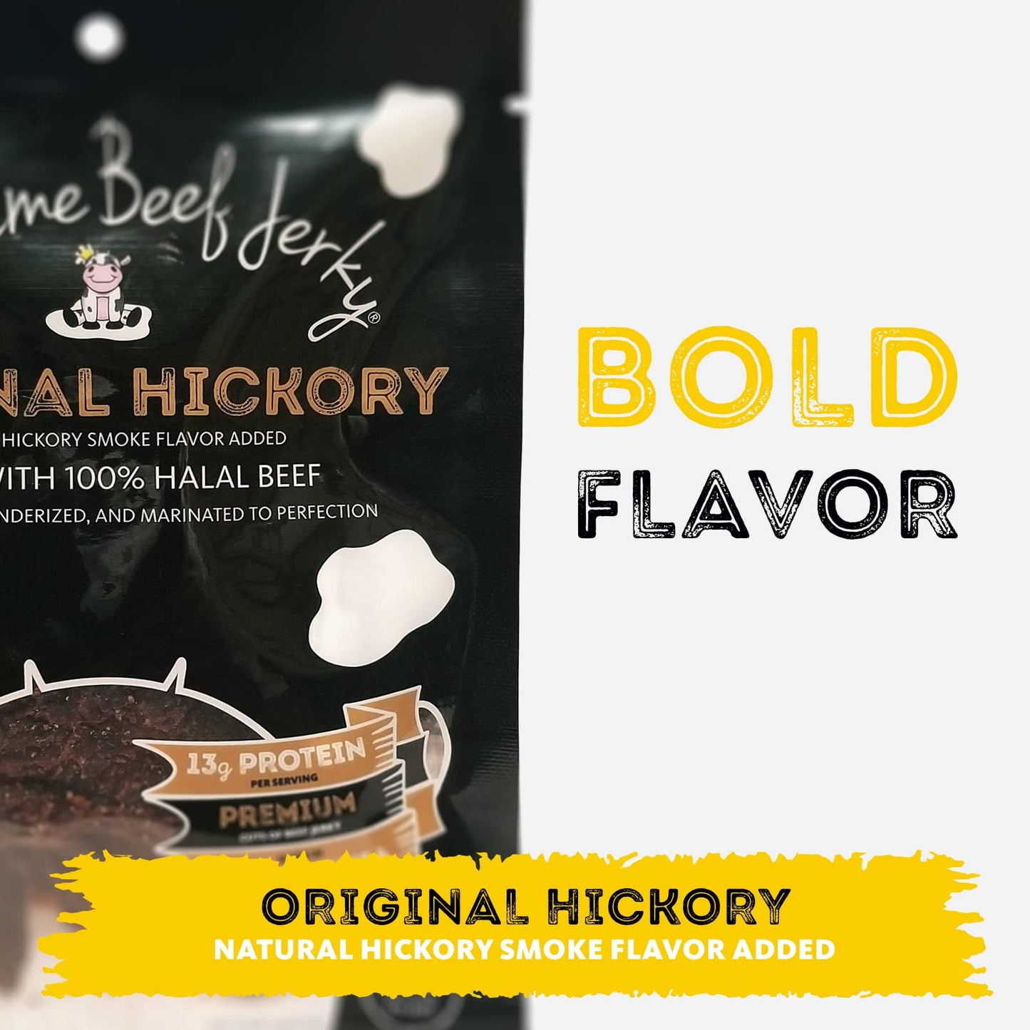 Supreme Beef Jerky, Halal Beef Jerky, Zabiha Halal Certified Beef, Zero Sugar, Handcrafted Gourmet Meat Snacks, 2.5 Oz, Original