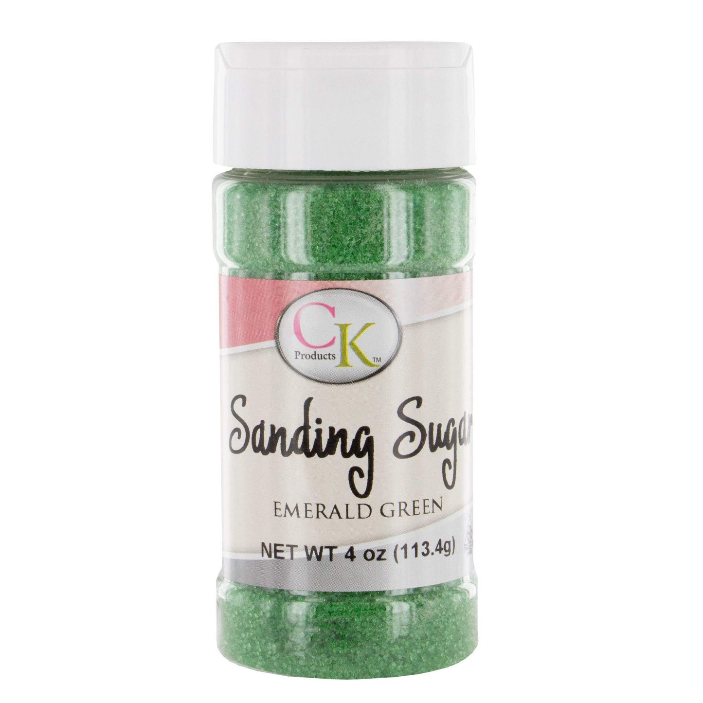 CK Products 78-50513 Cake Decorating Sanding Sugar Bottle, 4 oz, Emerald