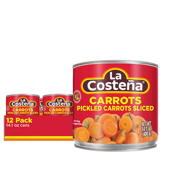 La Costea Sliced Pickled Carrots, 14.1 Ounce Can (Pack Of 12)
