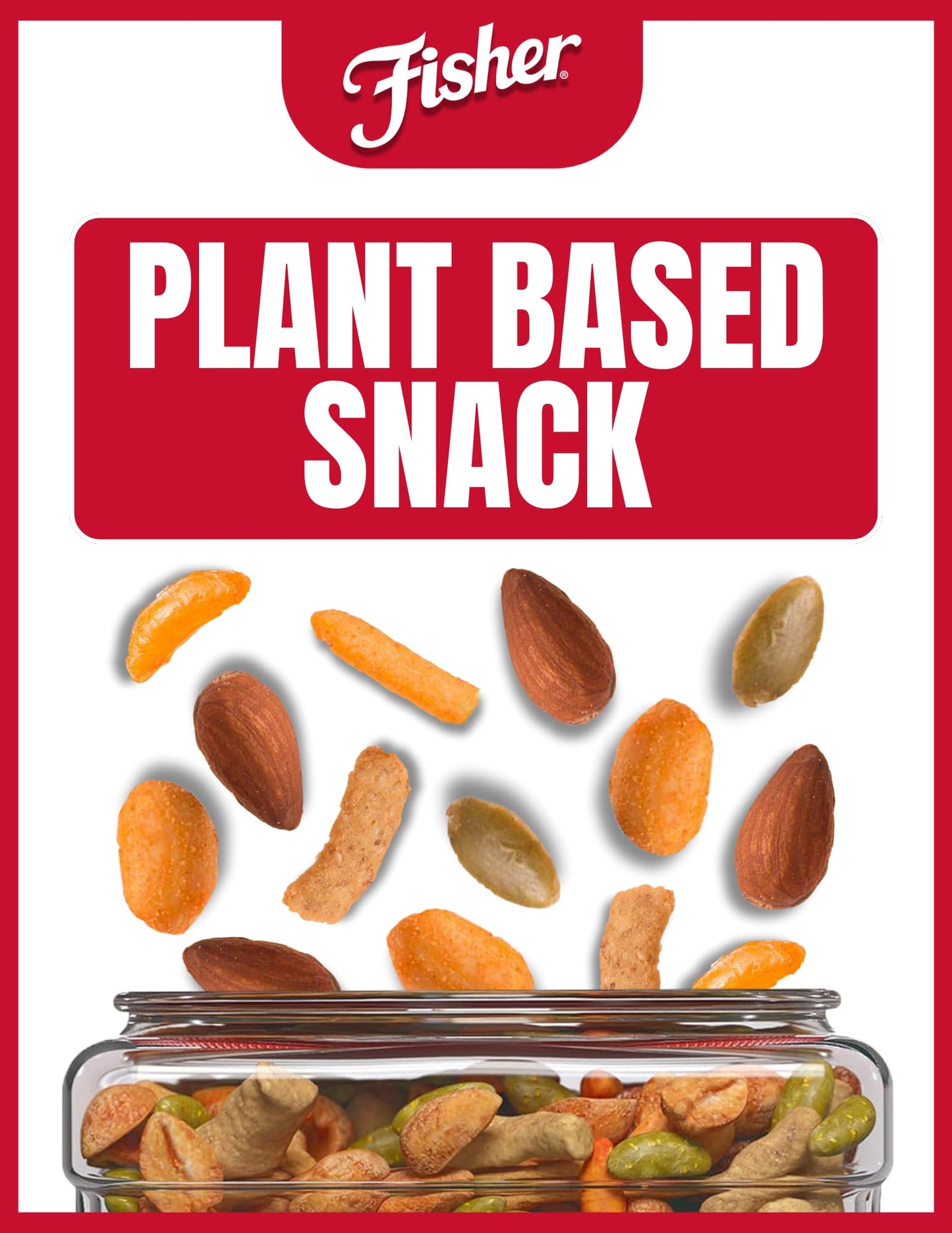 Fisher Snack Tex Mex Bulk Trail Mix, 30 oz (Pack of 1); Hot & Spicy Peanuts, Almonds, Salsa Corn Sticks, Sesame Sticks, Chili Bi