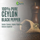 True Organic Ceylon Black Peppercorns Whole, USDA & Kosher Certified, Gluten-Free, 16 Oz, Non-GMO, Perfect for Grinder Refill