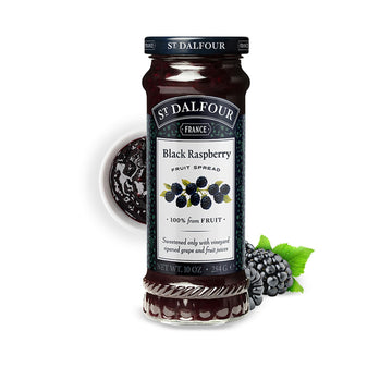 St Dalfour Black Raspberry French Fruit Spread (10 Oz) - 100% From Fruit - No Synthetic Nitrates Or Nitrites - No Cane Sugar Added - Naturally Sweetened