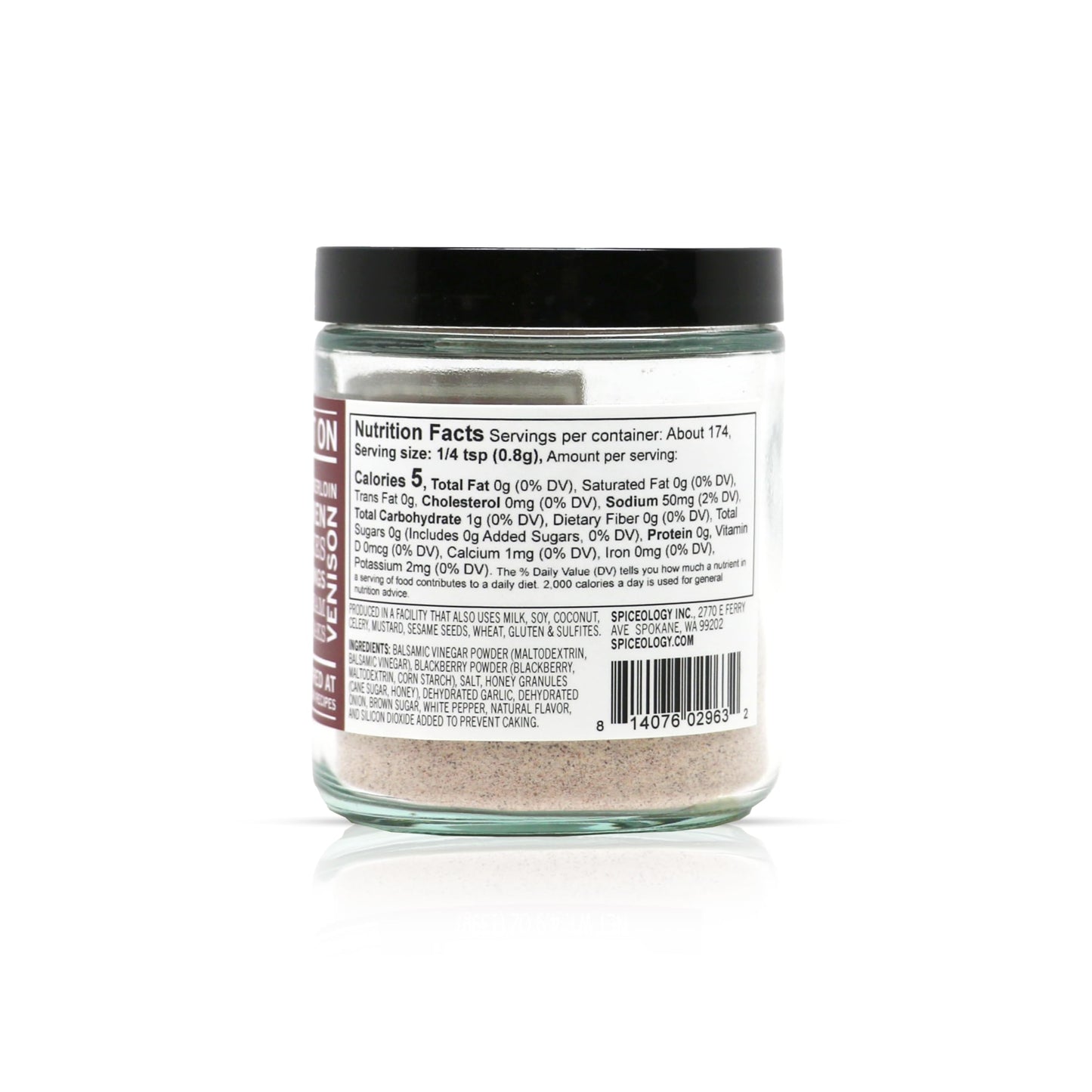 SPICEOLOGY Blackberry Balsamic Seasoning - Sweet & Tangy Spice Blend - 4.9 oz